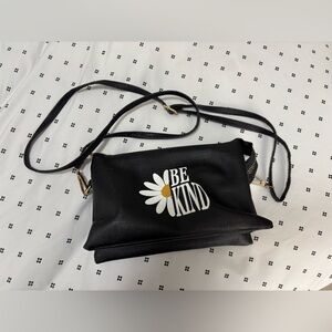 “Be Kind” Black Crossbody Purse / Bag